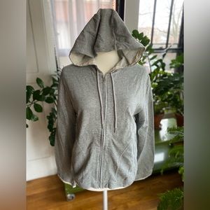 Donna Karan Intimates Gray Zip Up Hoodie